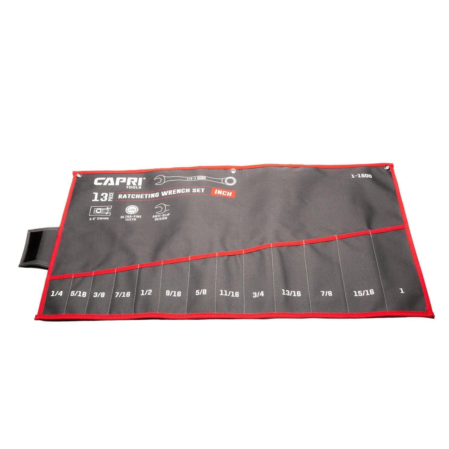 Capri Tools Wrench Roll Up Pouch, Sae, 13 Pockets