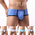 Print Boxer Shorts For Men Low Rise Pouch Underpants Comfortable Style