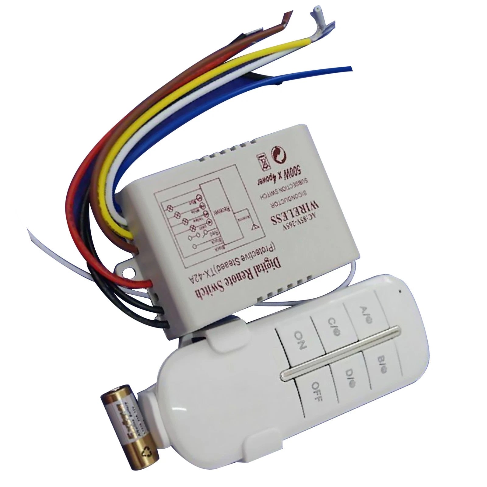 Four-way On/off 110V-240V Light Digital Wireless Wall Switch With