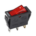 Power Switch Button Rocker Switch Red Rocker Switch 3 Pins Ac 125V 20a