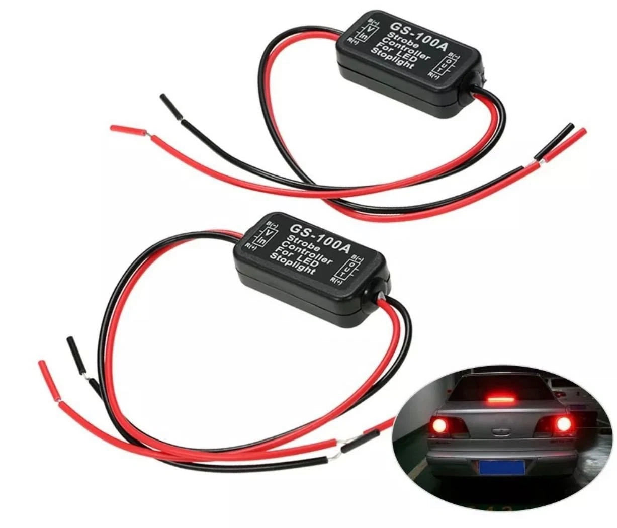 12V Flash Strobe Led Brake Tail Stop Light Controller Box Flasher
