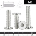 M3 Ultra Thin Wafer Flat Head Screws A2 Stainless Steel