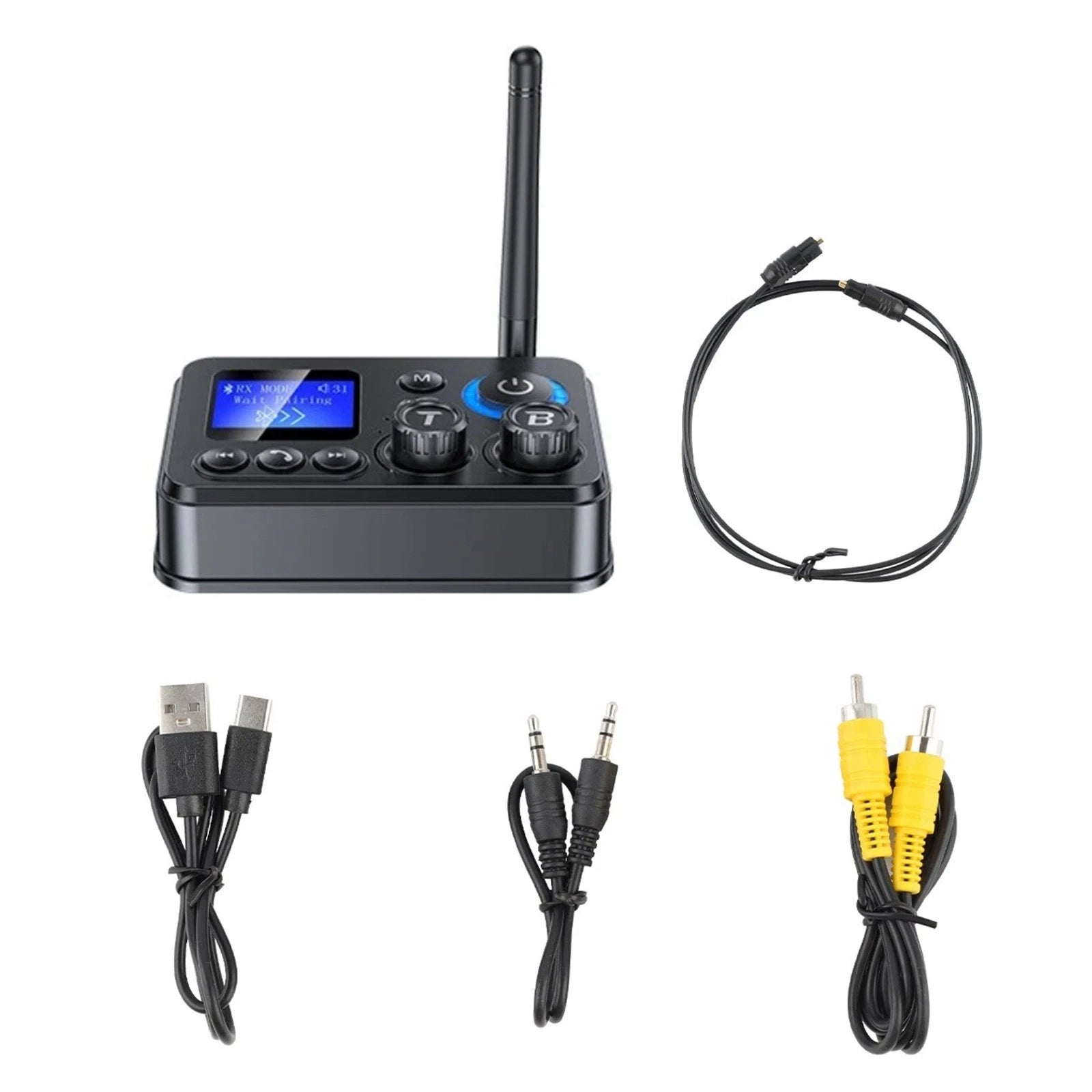 For Bluetooth 5.4 Transmitter Receiver 3.5mm Aux Rca Home Stereo