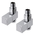 Eastbrook 15mm Straight Square Radiator Valves Chrome