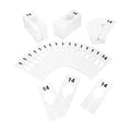 Hangers Retail Clothing 2" X 5" Rectangular Plastic Size 14 Dividers