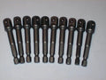 10 Power Extension Bars Driver Bits Hex Shank 3/8"