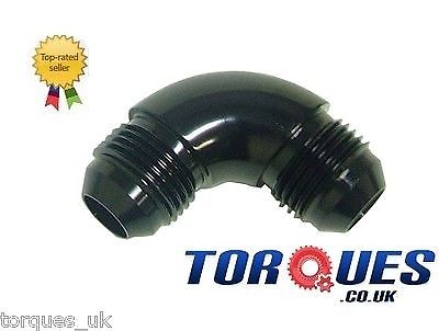 An -10 (10an An10) 90 Degree Swept Flare Union Male to Male Adapter in