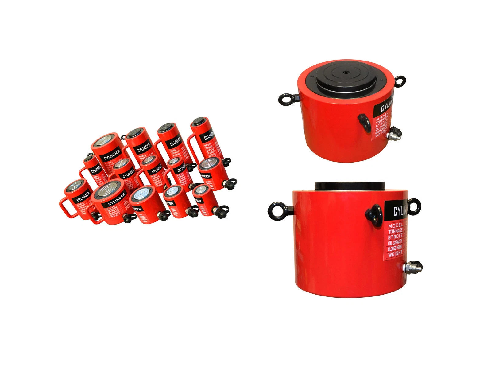 Hydraulic Cylinder 300 Ton Capacity Lift Jack Stroke: 4 Inch