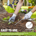 WORKPRO Weeder Puller Tool Wood Handle Weed Remover Tool 2-Pronged