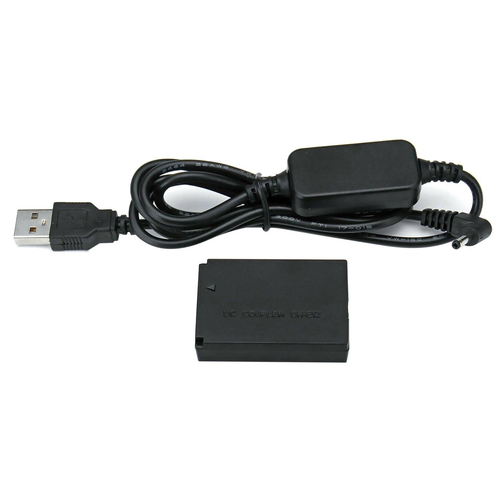 Lp-e12 Power Charger Cable Ack-e12+dr-e12 Dummy Battery For Canon Eos