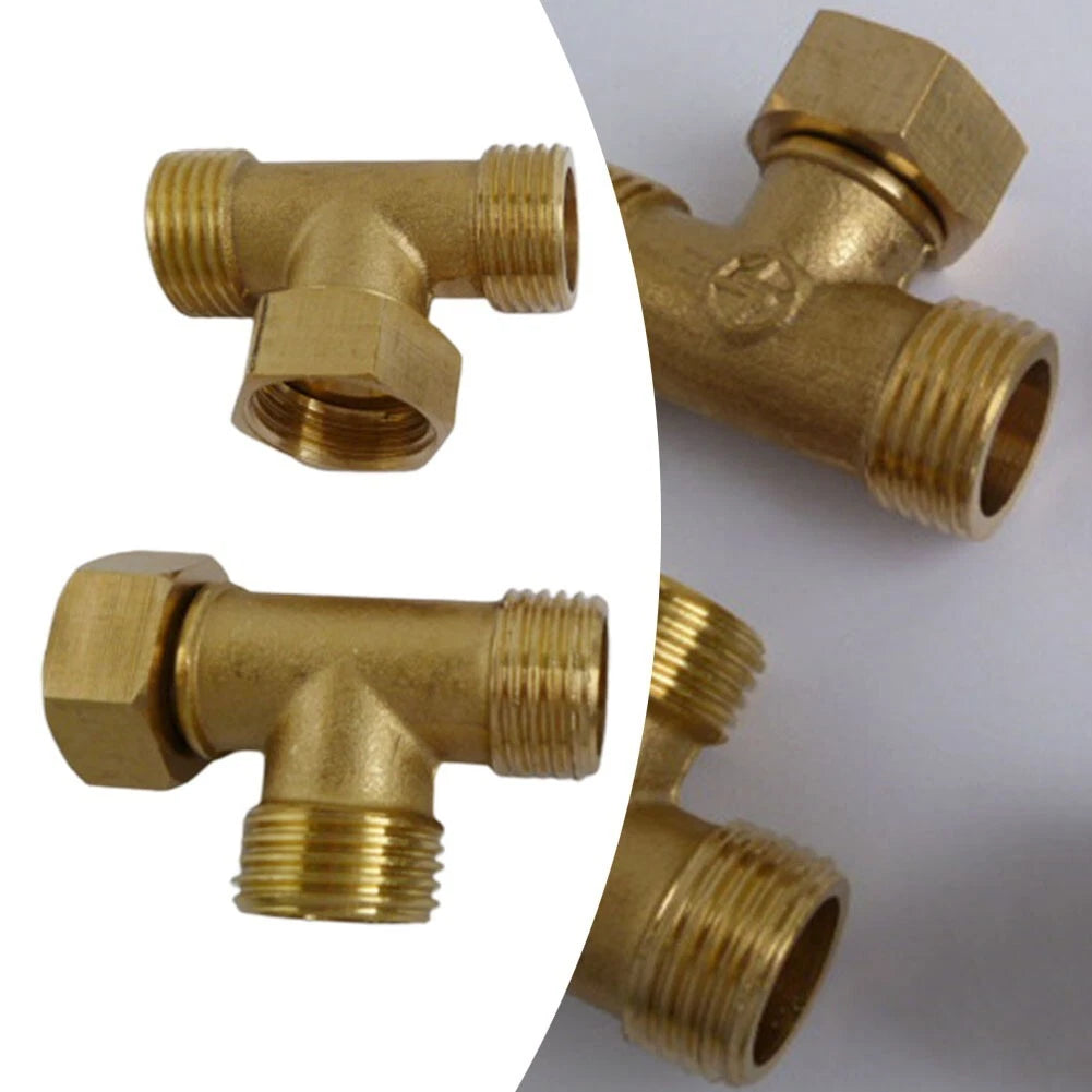 Connect Angle Valves And Hoses With This Brass Fitting For Garden Hose