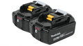 Genuine Makita 18V 5.0Ah Lithium Ion Battery BL1850B x 2