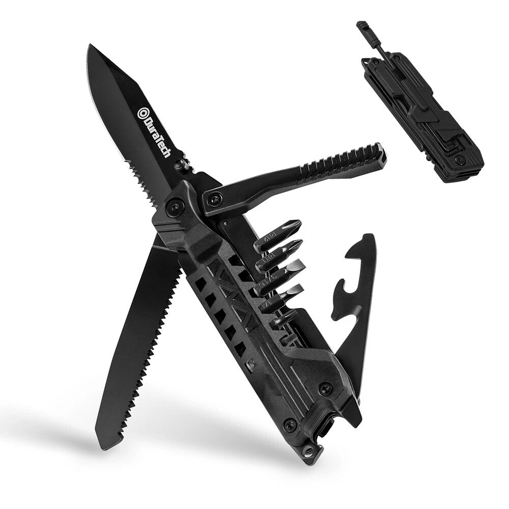 Duratech 20 In1 Multitool Pocket Knife Screwdriver Saw Multi Tool