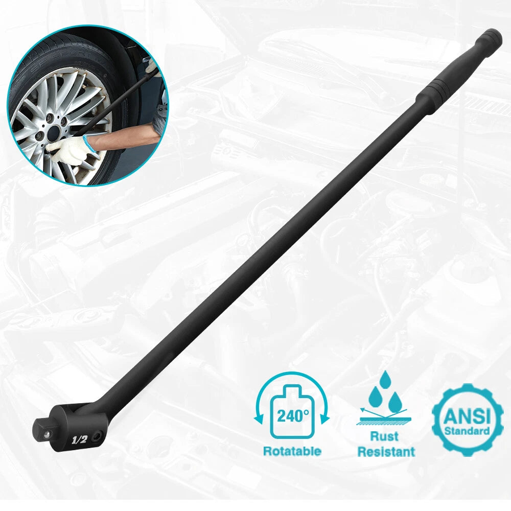 Duratech 1/2'' Dr 24-in Heavy Duty Breaker Bar 240° Flex Head