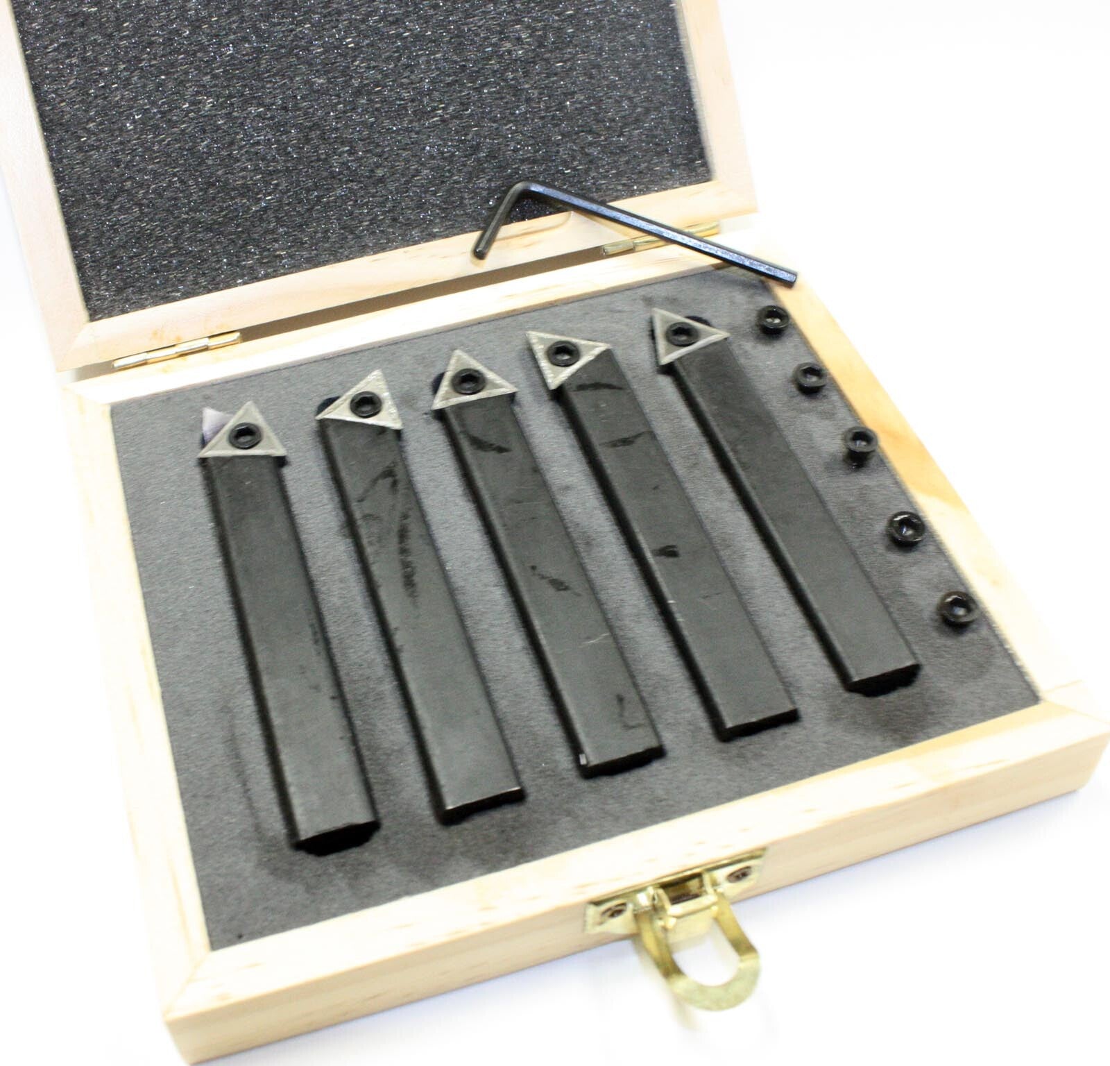 5pcs Metal Lathe Indexable Insert Chip Breaker Tool Set by Unbranded