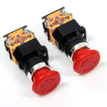 Emergency Stop Push Button Mushroom Latching Switch 1no+1nc 440V 10a