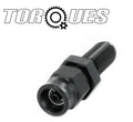 AN-3 to AN3 Bulkhead Straight PTFE Hose Fitting Black by Unbranded