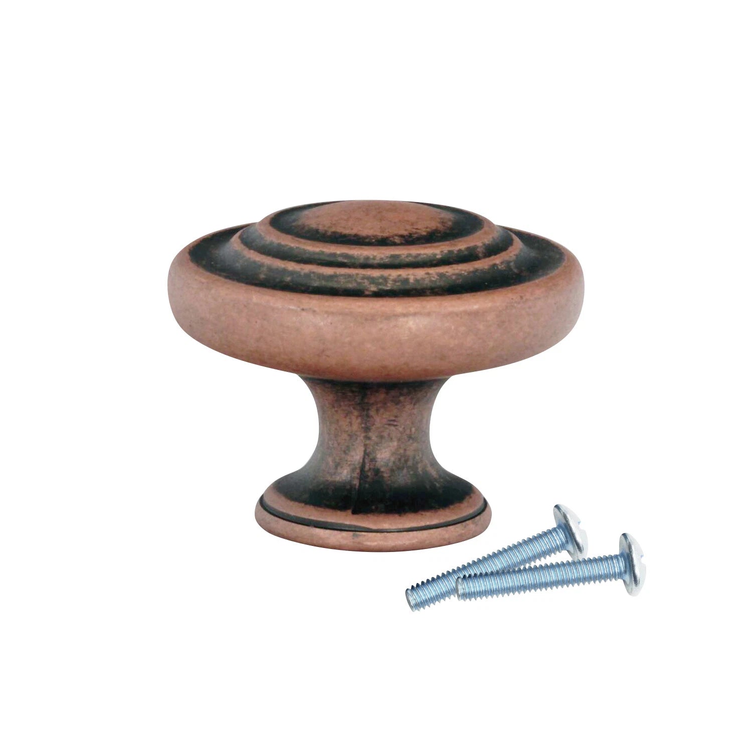 Saturn Round Style 1-11/32" Antique Copper Kitchen Cabinet Dresser
