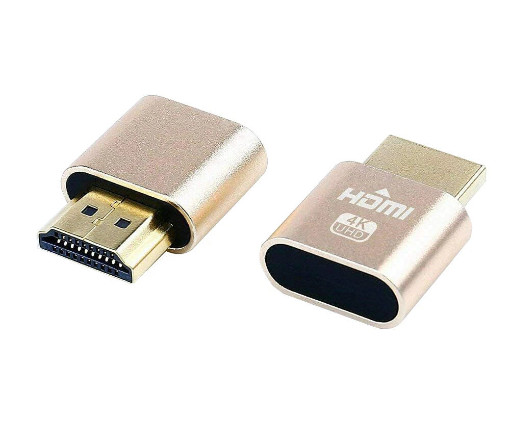Pack 4k Hdmi Dummy Plug-emulator Converter Ghost Display Plug As Lcd