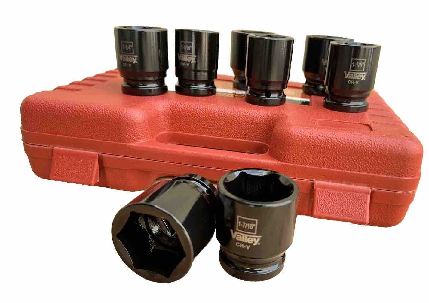 13pc 1/2-Drive Metric Deep Spindle Axle Nut Impact Socket Set