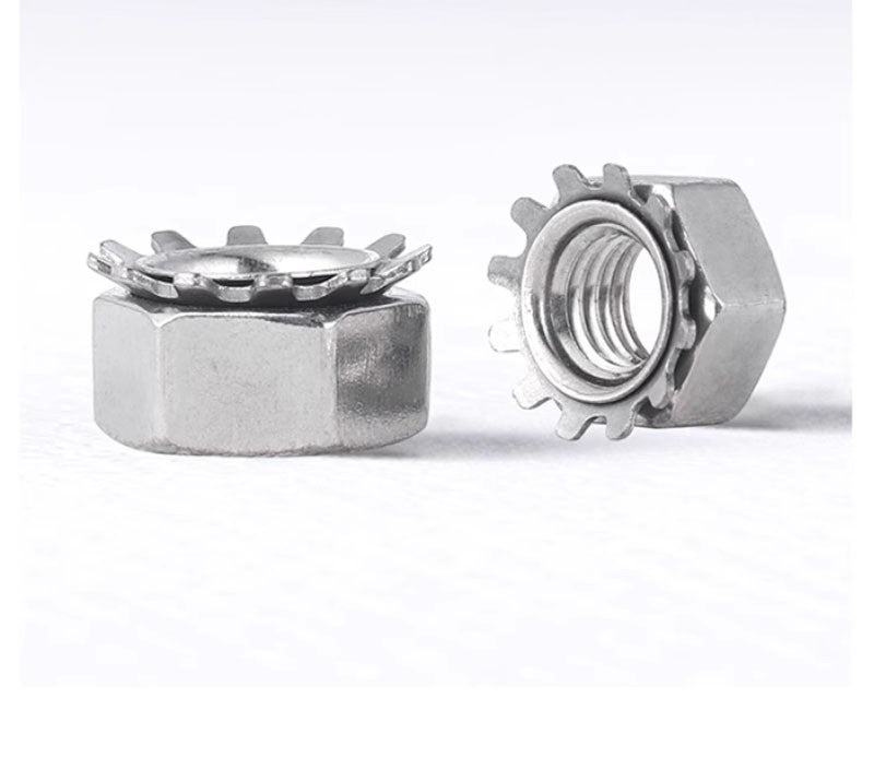 A2 304 Stainless Steel K-Type Hex Nuts Metric M3-M8