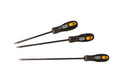 3pc Cr-V Pozidriv Screwdriver Set Pozi 75/100/150mm by Unbranded