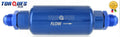 An -10 (an10 Jic -10) Blue Anodised Billet Fuel Filter 10 Micron