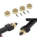 4* Durable 1/24 Rc Car Brass Wheel Weight Hex Adapters For Axial