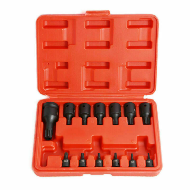 13pc Star Bit Wrench Set 1/4-3/8-1/2 Drive T10-T60 by Unbranded