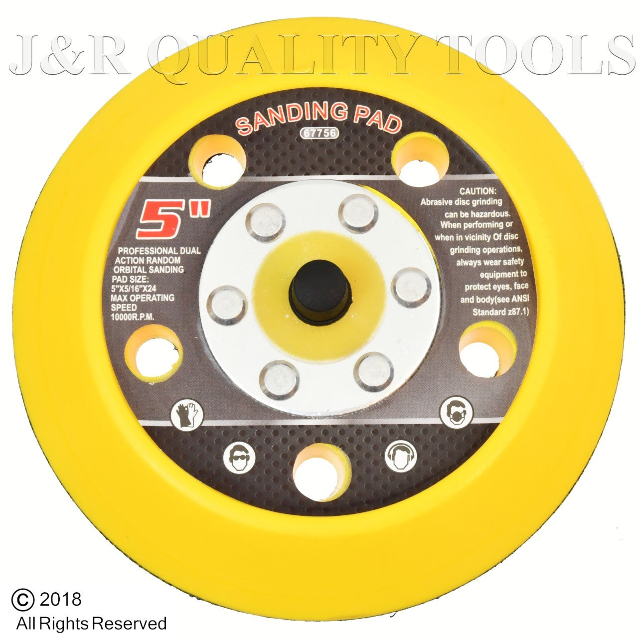 5" Hook and Loop Sanding Pad Pneumatic Sander