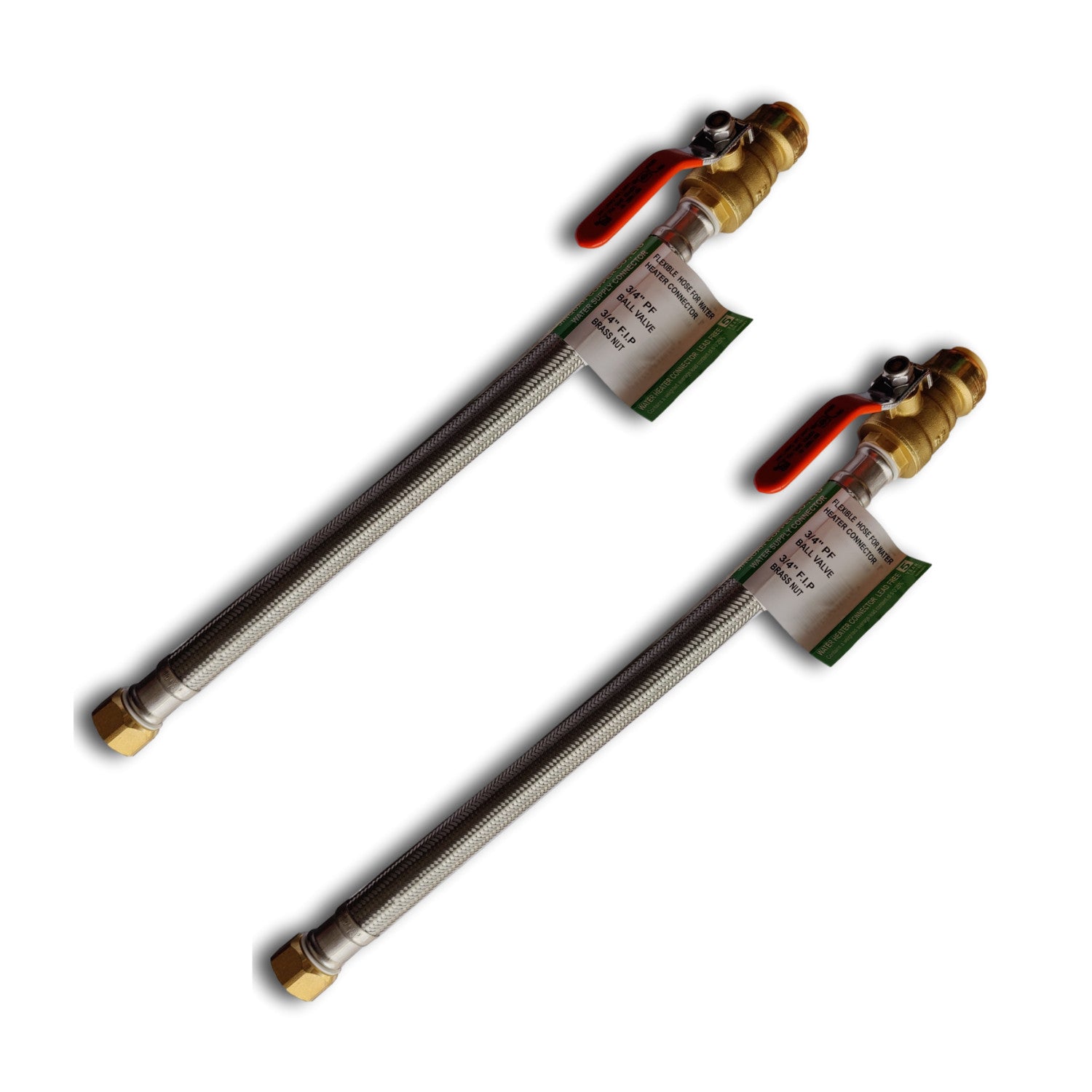 XFITTING 3/4" Push Fit Valve Flexible Hose 2 Pack