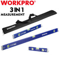 Workpro 3PC Spirit Level Set Heavy Duty Magnetic Levels