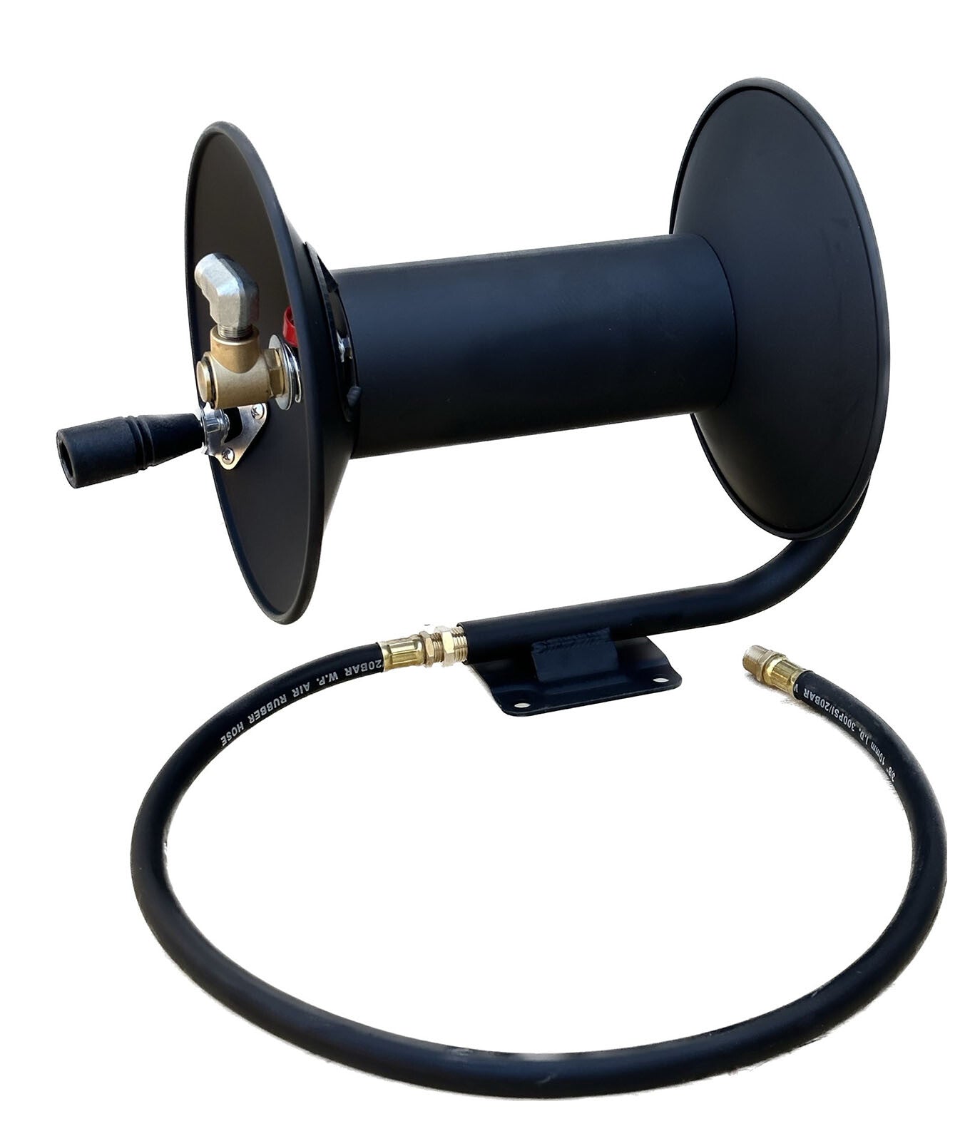 100' Hand Crank Manual Air Hose Ree w/Mount Bracketl Fit 3/8" x 100ft Air Hose