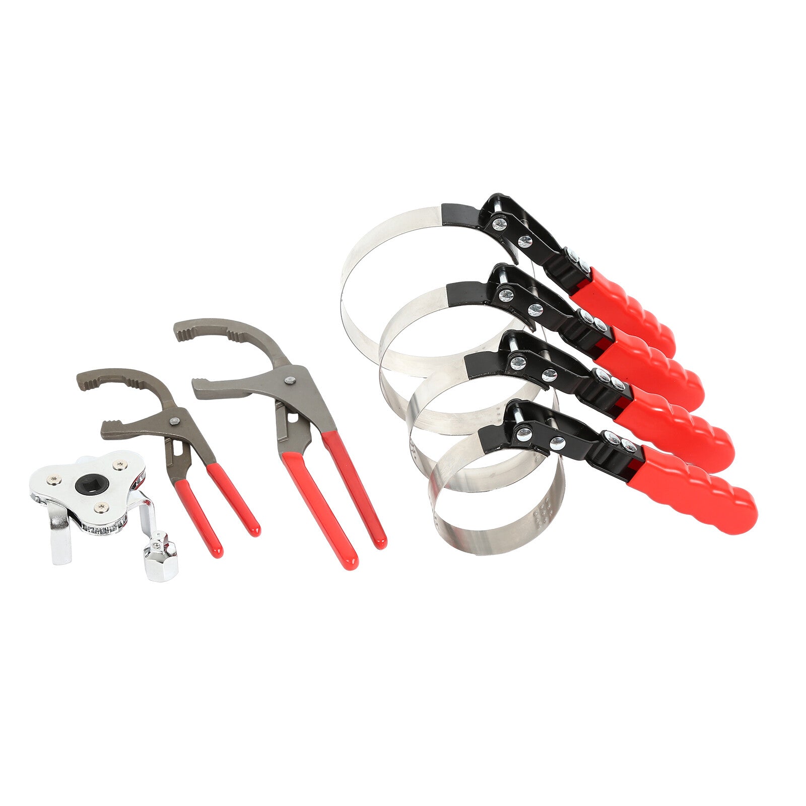 Adjustable Oil Filter Wrench Oil Filter Pliers Set 3-Jaw Oil 9" 12"