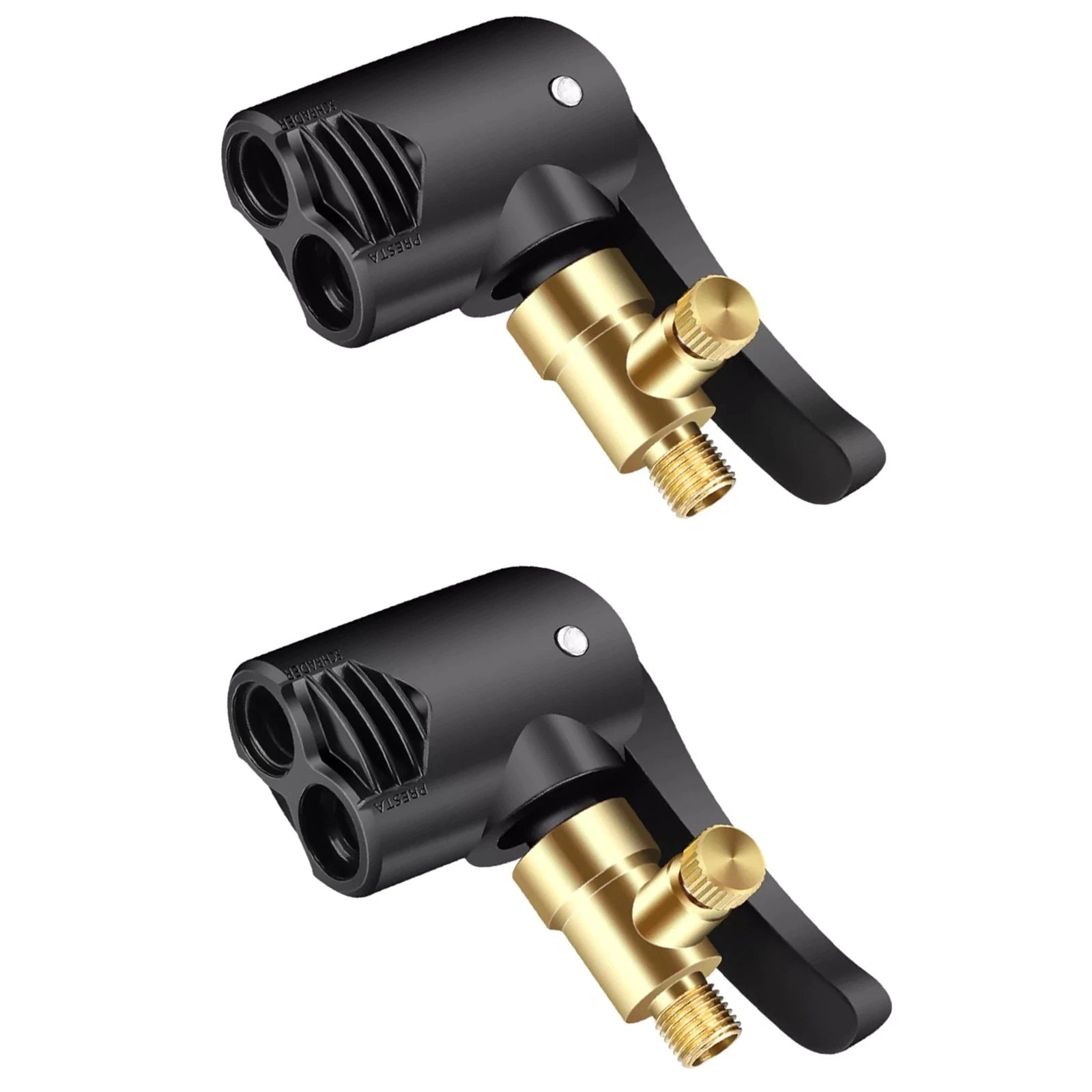Set 2-in-1 Dual Head 7.8mm Male Thread Deflateable Air Chuck