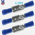 6.3mm Crimp Wire Connector Pre-insulated Male Female Spade Terminal