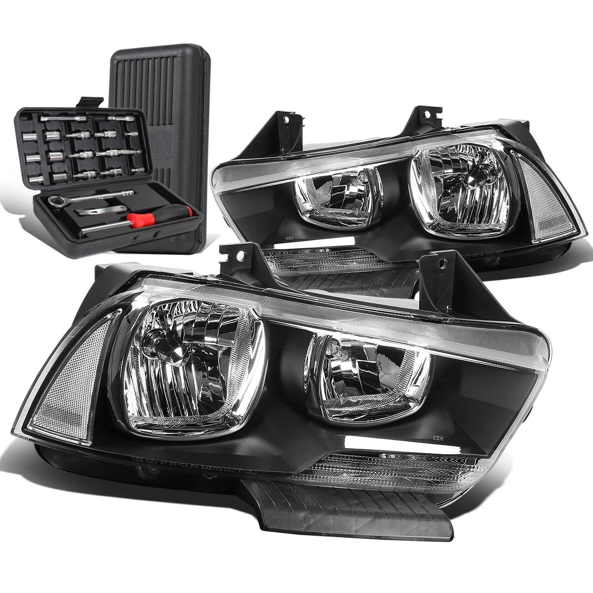 For 2011-2014 Dodge Charger Pair Black Housing | Built Supply Co