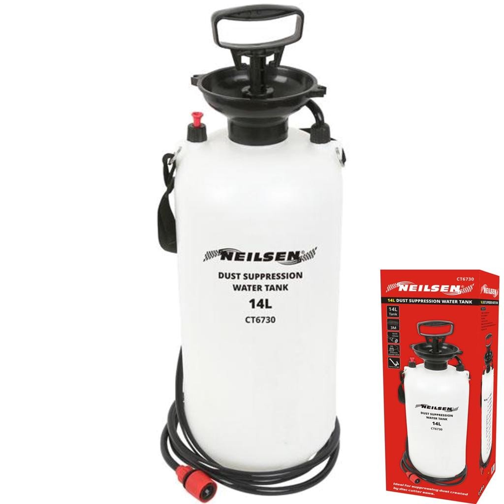 Neilsen 14L Dust Suppression Water Tank for Saw Cutting Concrete Brick UseOpens 