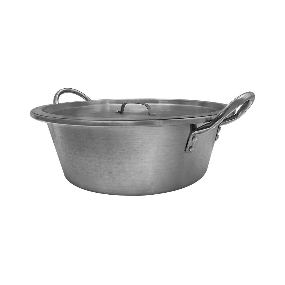 21 Inch Ss Cazo With Lid Pot Pan Wok Gas Stove Burner Cook