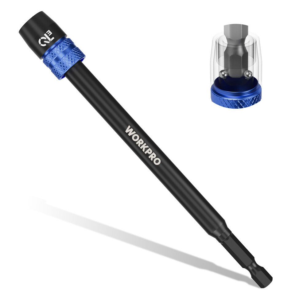 Workpro 6" Drill Bit Extension Adapter 1/4-Inch Hex Drill Screwdriver