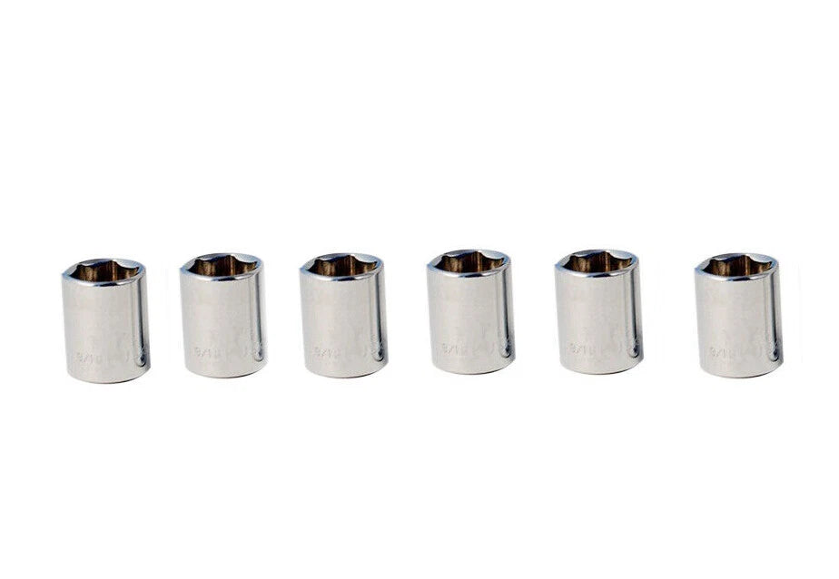 6pc-pack Cr-V 1/4" Dr. Socket Metric or Imperial Individual: 4-12mm/5/32"-1<wbr/>/2"