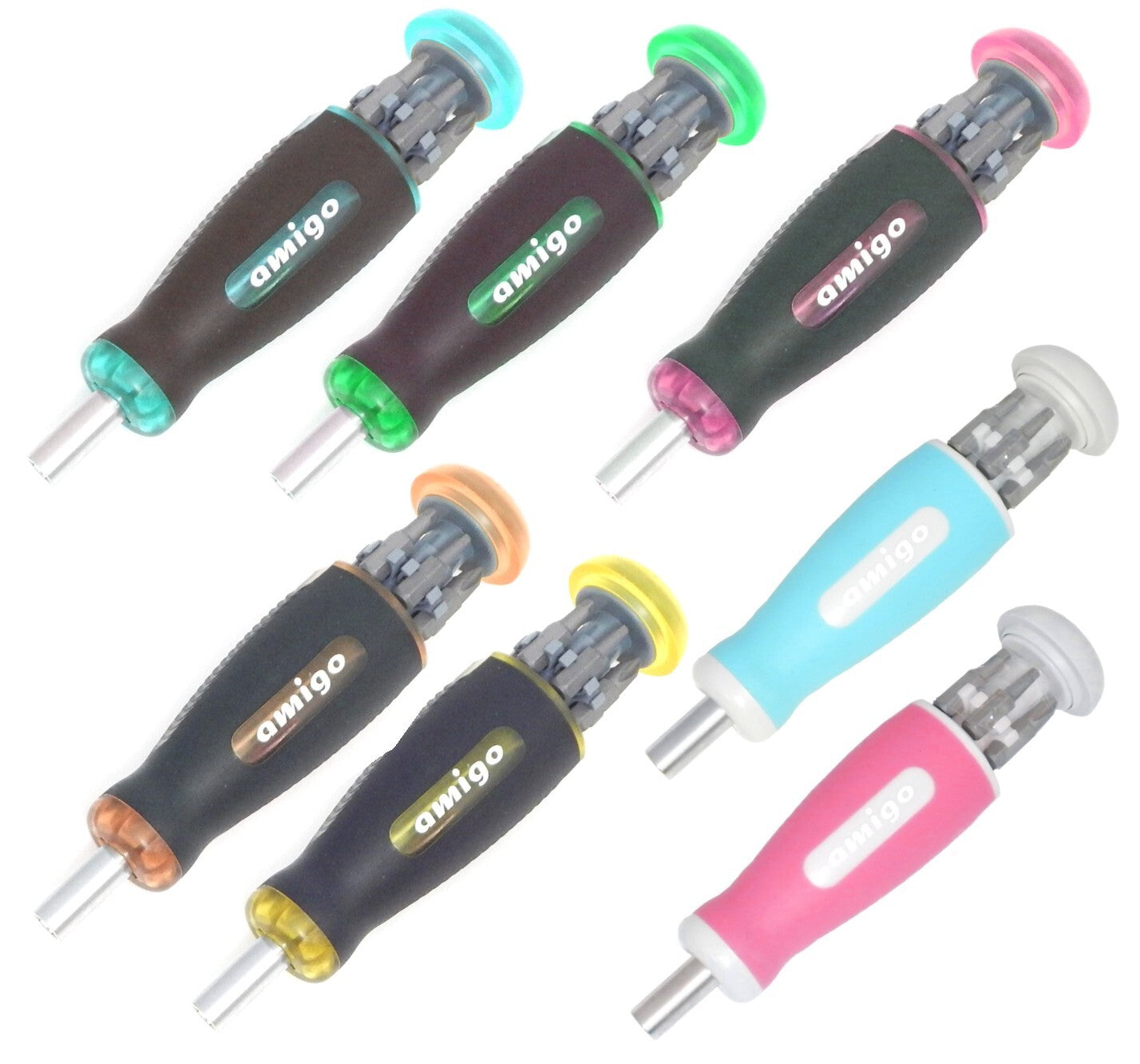Megapro 1/4" Drive Stubby Multi Bit Screwdriver