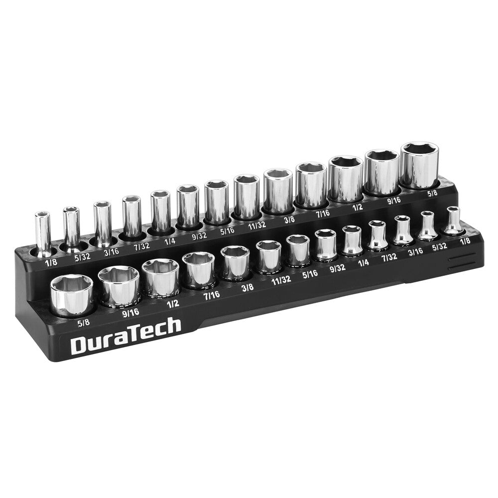 DURATECH 1/4 Inch Drive SAE Magnetic Socket Organizer by DURATECH