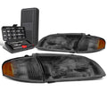 For 1998-1999 Mazda 626 Pair Smoked Housing Amber | Built Supply Co