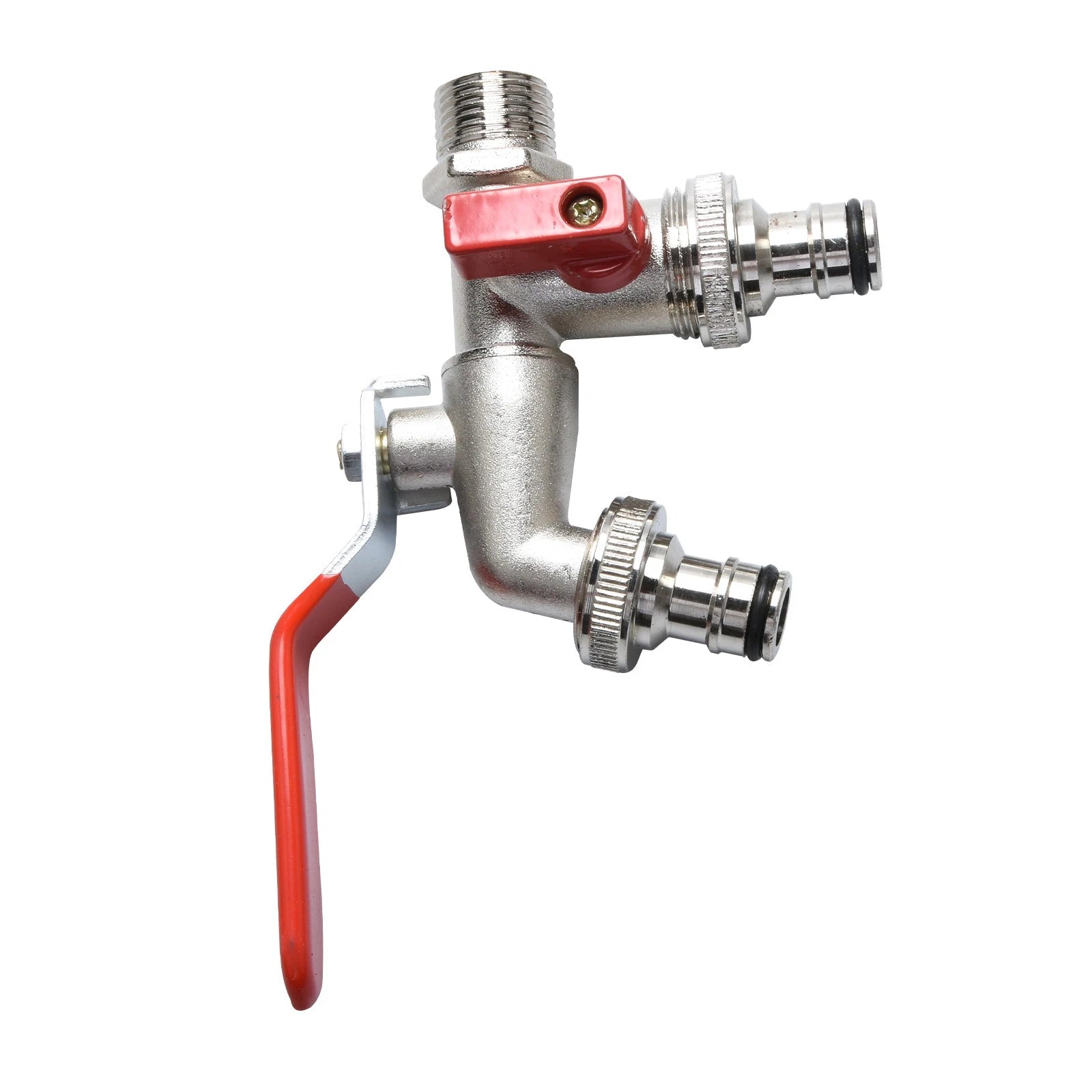 Dual Garden Tap 2 Outlet Hose Connector For Patio Lawn Water Control