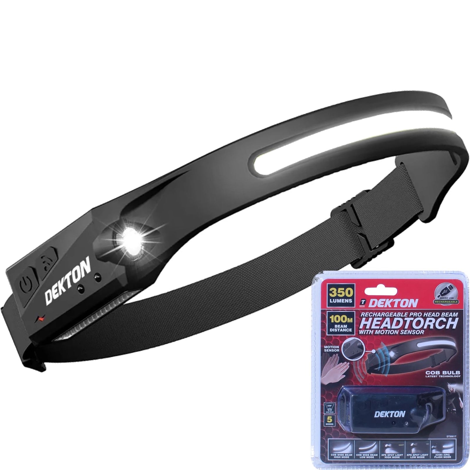 Dekton Pro Light LED Head Torch