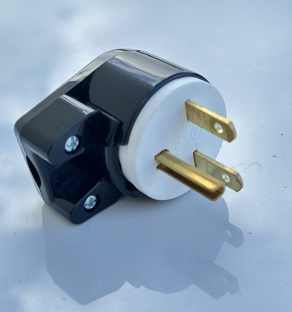 UL Listed Right Angle Nema 6-15P 20A 220V 240V Plug 15A Industrial 3 Prong Male