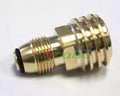 Convert Brass Adapter POL Propane LP Service Tank Valve to QCC Type 1 Outlet