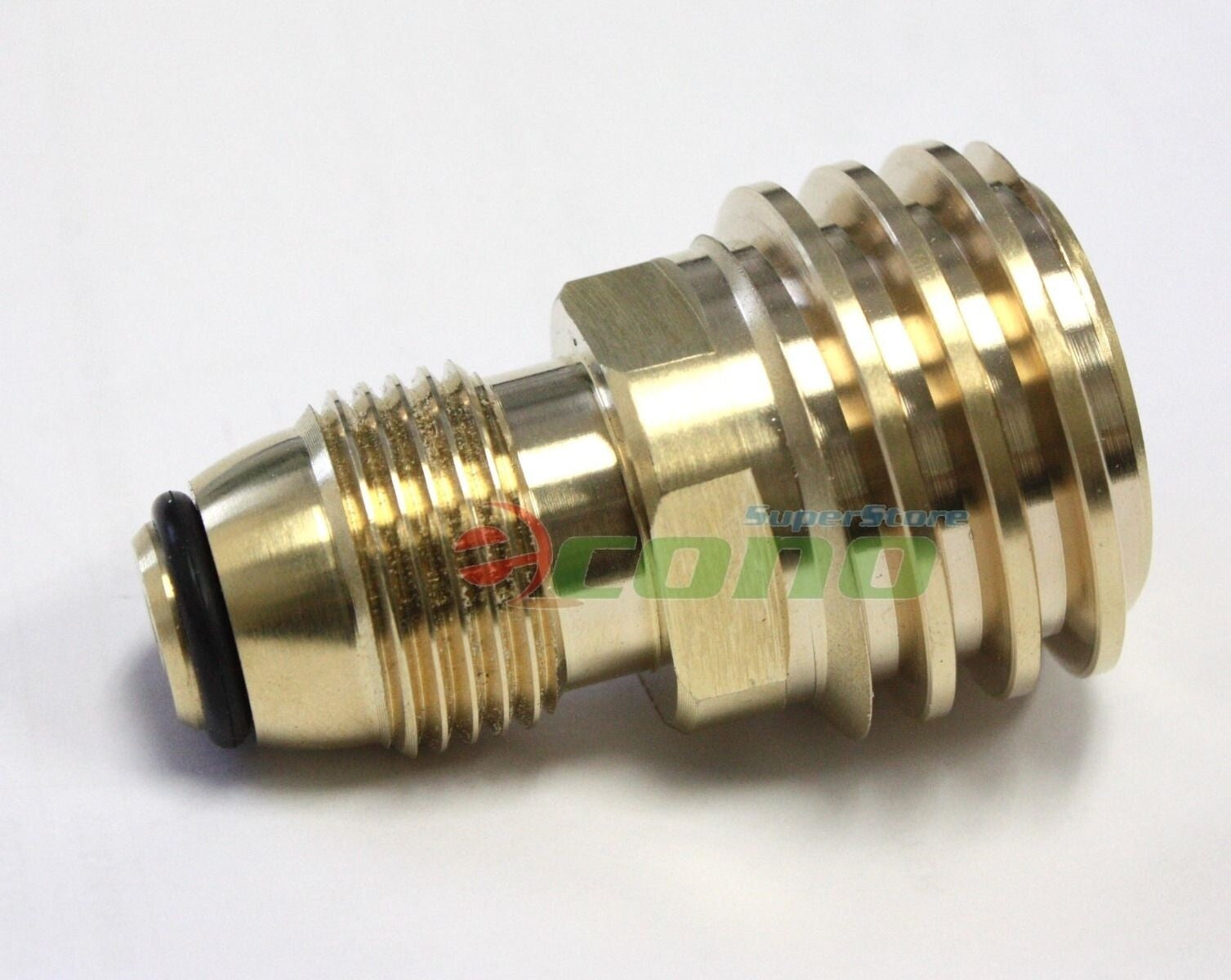 Convert Brass Adapter POL Propane LP Service Tank Valve to QCC Type 1 Outlet