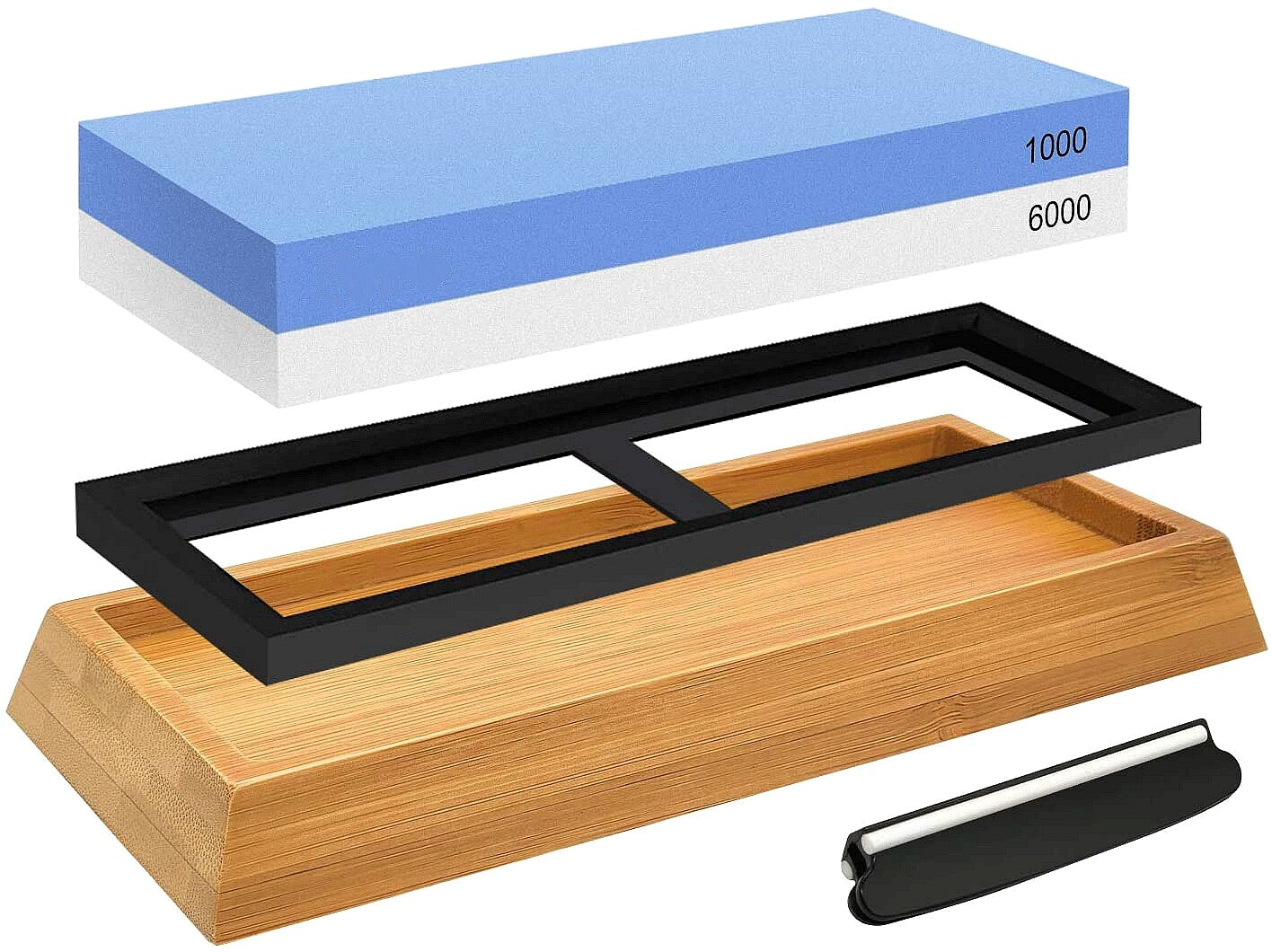 Premium Whetstone Knife Sharpening Stone Dual Side Grit 1000/6000